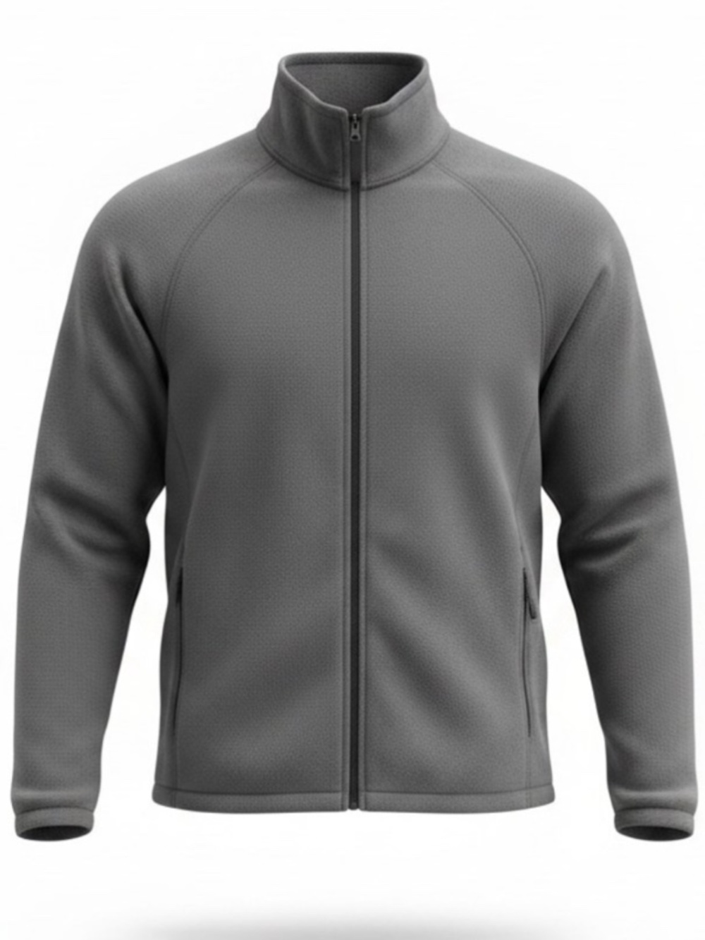 CLIQUE Men's Fleece Lined Full Zip Jacket - Gray - Size XL - NEW